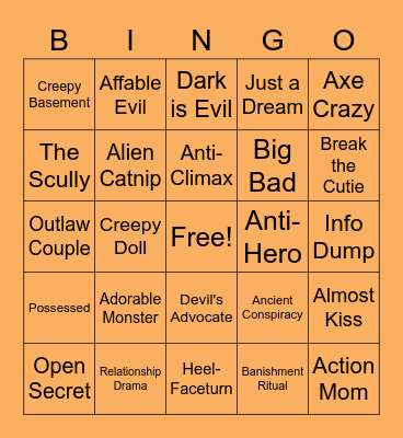 Poison Ocean Bingo Card