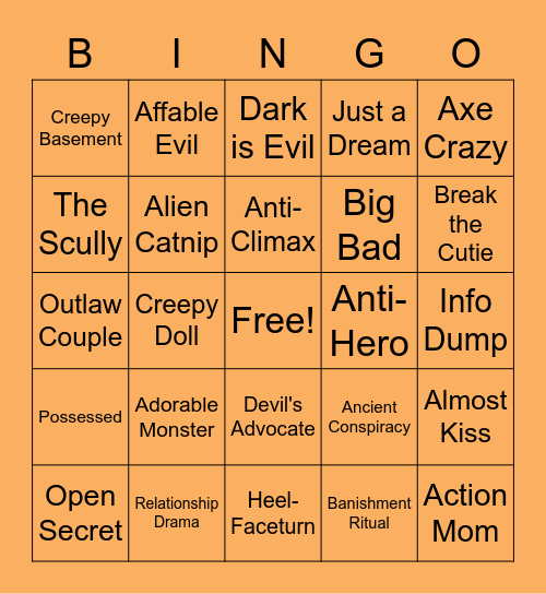 Poison Ocean Bingo Card