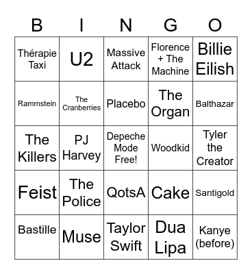 Cera's bingo Card