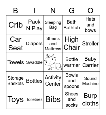 Baby Brown Bingo Card