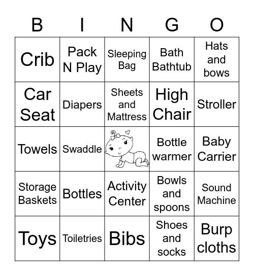 Baby Brown Bingo Card