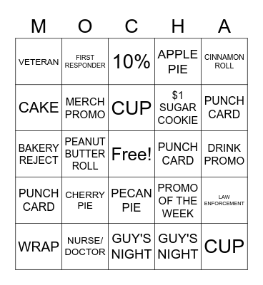 Discount Bingo Card