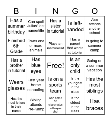 End-of-Year Bingo Tutorial '21-'22 Bingo Card