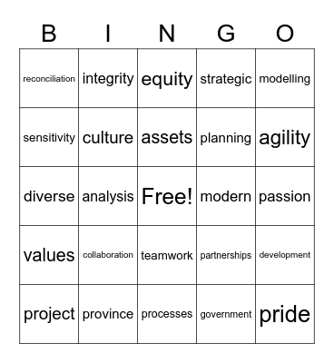FCSD Public Service Week Bingo Card