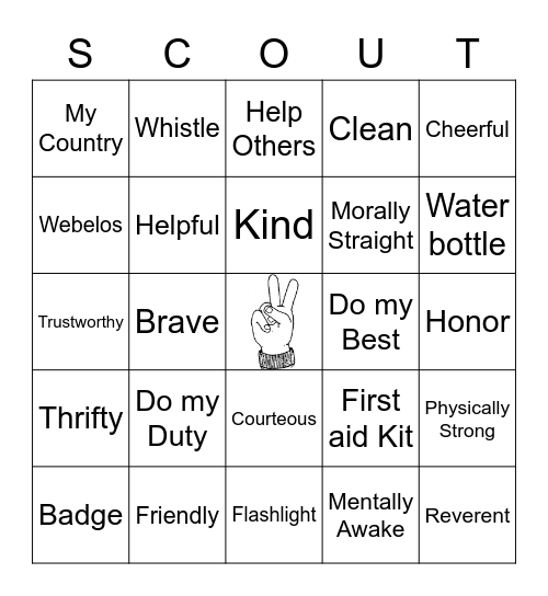 SCOUT BINGO Card