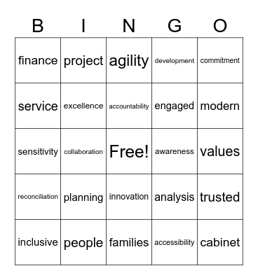 FCSD Public Service Week Bingo Card