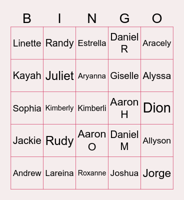 Period 5 SCIENCE Bingo Card