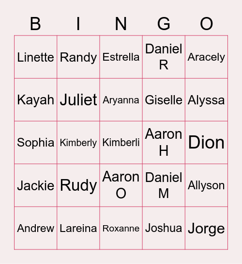 Period 5 SCIENCE Bingo Card
