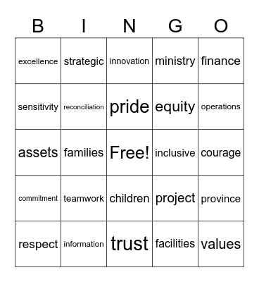 FCSD Public Service Week Bingo Card