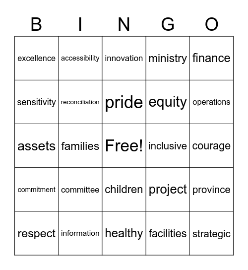 FCSD Public Service Week Bingo Card