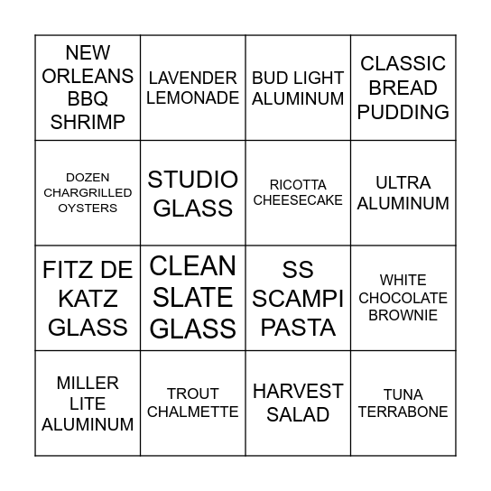Bingo Card