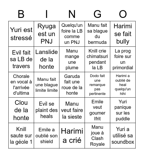 Ultimate LazyBingo Card