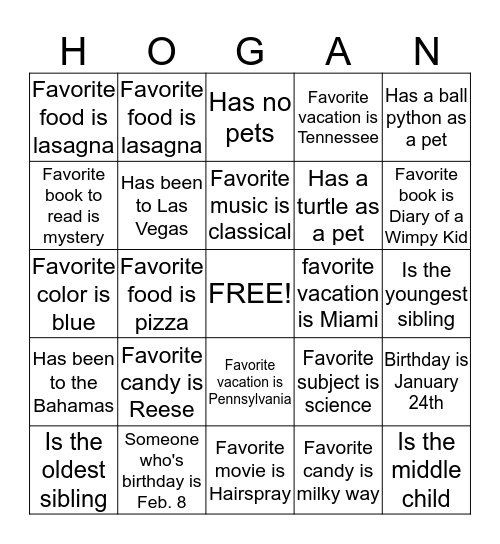 Find Someone Who... Bingo Card