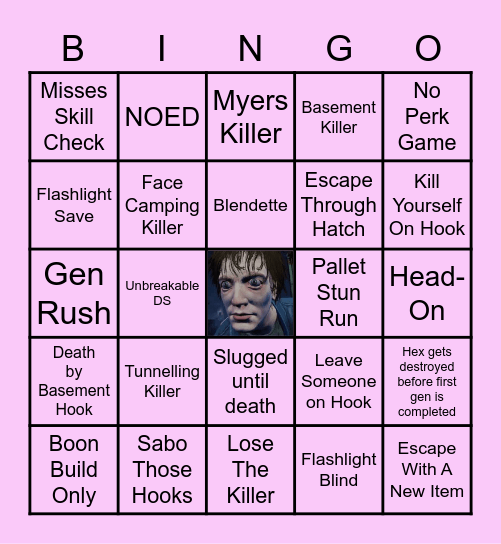 SURVIVOR Bingo Card