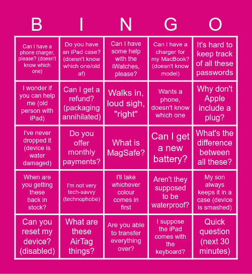 Bingo Card