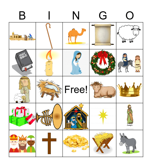 18. NATIVITY Bingo Card