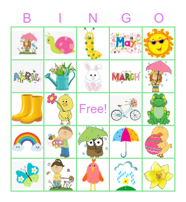 Spring Bingo Card