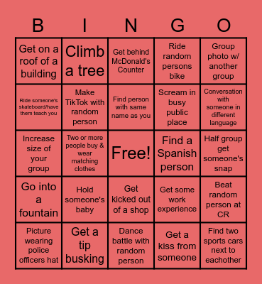 Ultimate Bingo Card