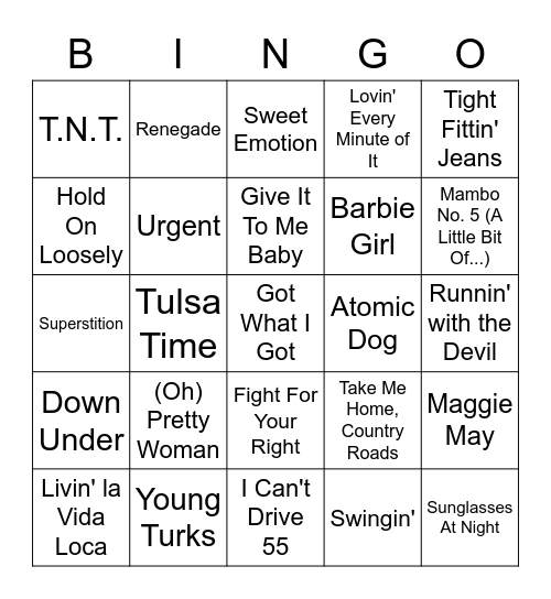 Bingo For Tay & Ron Bingo Card