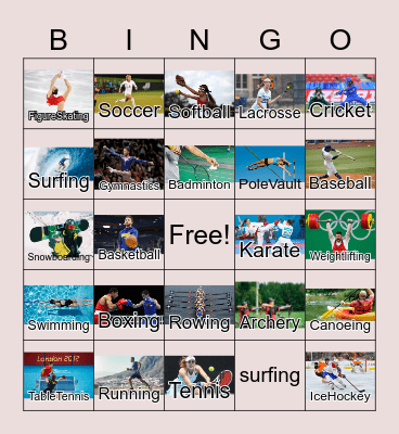 SPORTS Bingo Card