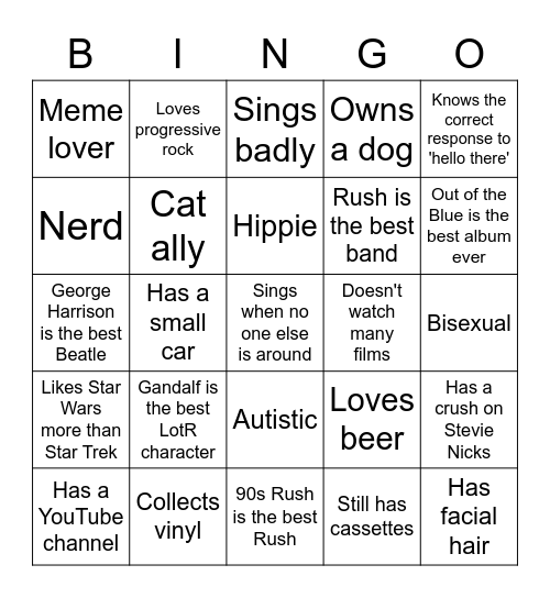 @joejamfrey Bingo Card