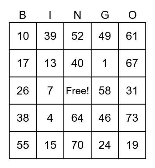 Bingo ng Ina mo Bingo Card