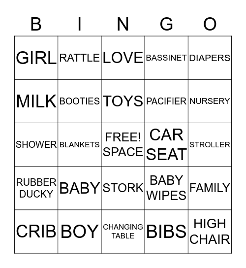 TEAM PINK? OR TEAM BLUE? Bingo Card