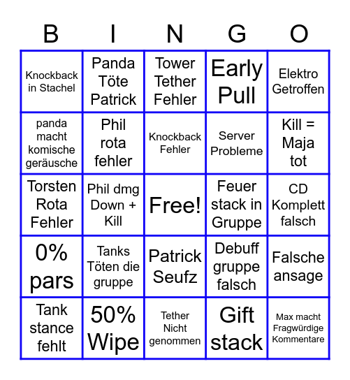 P4S P1/P2 Bingo Card