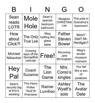 March BDAY Bingo Card