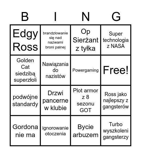 Rp z Victoriousem Bingo Card