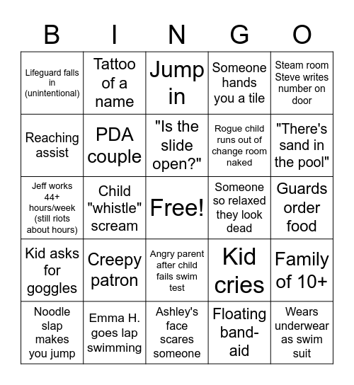 IDP Bingo Card