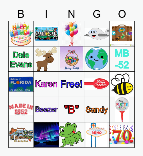 Beezer Bingo Card
