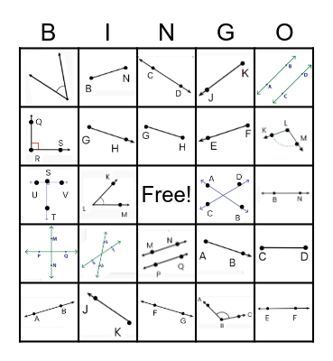 GEOMETRY BINGO Card