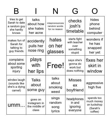 Arkie's is Predictable Bingo Card