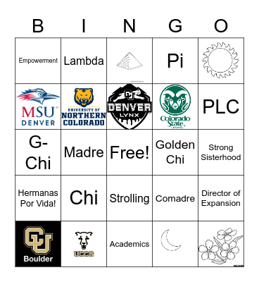 Golden Bingo Card