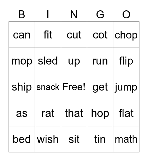 BINGO Card