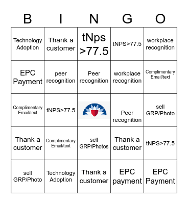 Tier 1 & 2 Customer Service Bingo Card