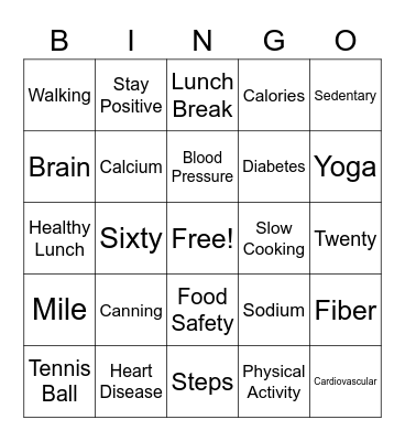 Spring Into Action Bingo Card