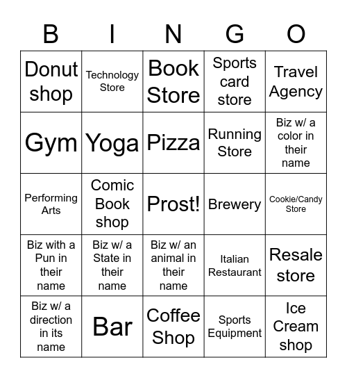 Merk Bingo Card