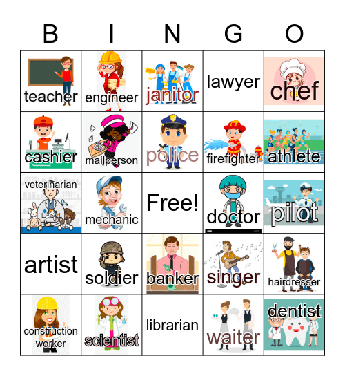 Career Week Bingo Card