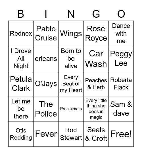 april 22 GM 10 music no free Bingo Card