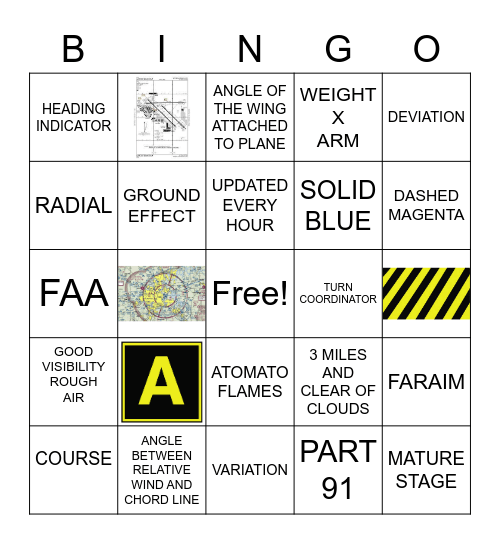 FLIGHT REVIEW Bingo Card