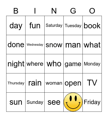 Bingo 4 Bingo Card