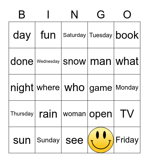 Bingo 4 Bingo Card