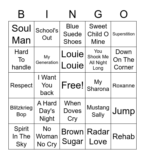 CJ's Cover All Round Bingo Card