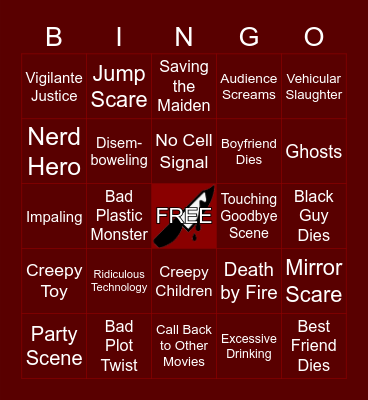 Horror bingo Card