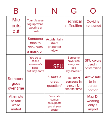 BPK Research Day Bingo Card