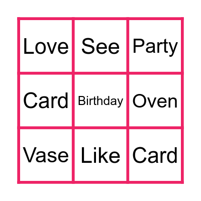 Lets Go! Bingo! Bingo Card