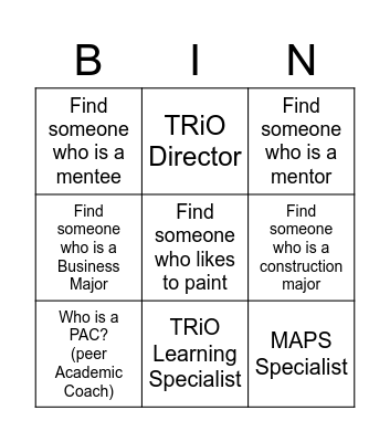 Get To Know Your Neighbor Bingo Card
