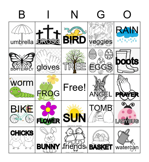 EASTER Bingo Card